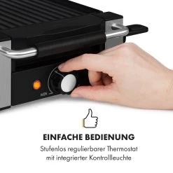 Bistecca Raclette 1200W Metall / Stein 8 Personen Kontroll-LED 16 Bistecca Raclette 1200W Metall / Stein 8 Personen Kontroll-LED -Küchengeräte Geschäft 10035293 de 0007 logo