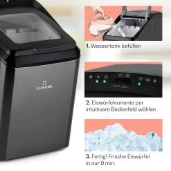 Partytime Eiswürfelmaschine Klareis 15kg/24h Edelstahl 12 Partytime Eiswürfelmaschine Klareis 15kg/24h Edelstahl -Küchengeräte Geschäft 10035295 de 0004 usp