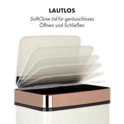 Royal Trash Rose Gold Sensor-Mülleimer 72 Liter Edelstahl -Küchengeräte Geschäft 10035364 de 0010 logo