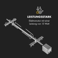 Sauenland Pro XL Spanferkelgrill Drehspieß 15W 4 Rollen Edelstahl -Küchengeräte Geschäft 10035373 de 0005 logo