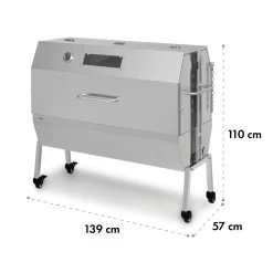 Sauenland Pro XL Spanferkelgrill Drehspieß 15W 4 Rollen Edelstahl -Küchengeräte Geschäft 10035373 yy 0009 logo Klarstein Sauenland Pro XL Spanferkelgrill