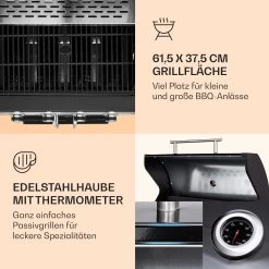 Valdosta 4.1 Gasgrill 4 X 2,8 KW + 2,5 KW Brenner Edelstahl Mobil -Küchengeräte Geschäft 10035415 de 0003 logo