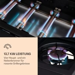 Valdosta 4.1 Gasgrill 4 X 2,8 KW + 2,5 KW Brenner Edelstahl Mobil -Küchengeräte Geschäft 10035415 de 0004 logo