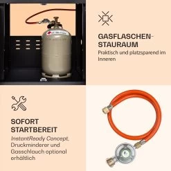 Valdosta 4.1 Gasgrill 4 X 2,8 KW + 2,5 KW Brenner Edelstahl Mobil -Küchengeräte Geschäft 10035415 de 0005 logo