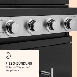 Valdosta 4.1 Gasgrill 4 X 2,8 KW + 2,5 KW Brenner Edelstahl Mobil -Küchengeräte Geschäft 10035415 de 0006 logo