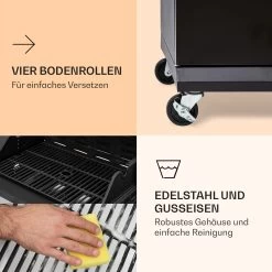 Valdosta 4.1 Gasgrill 4 X 2,8 KW + 2,5 KW Brenner Edelstahl Mobil -Küchengeräte Geschäft 10035415 de 0007 logo