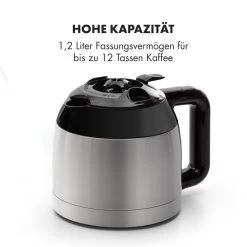 Arabica Thermoskanne Zubehör Ersatz Edelstahl Silber/schwarz -Küchengeräte Geschäft 10035422 de 0005 logo