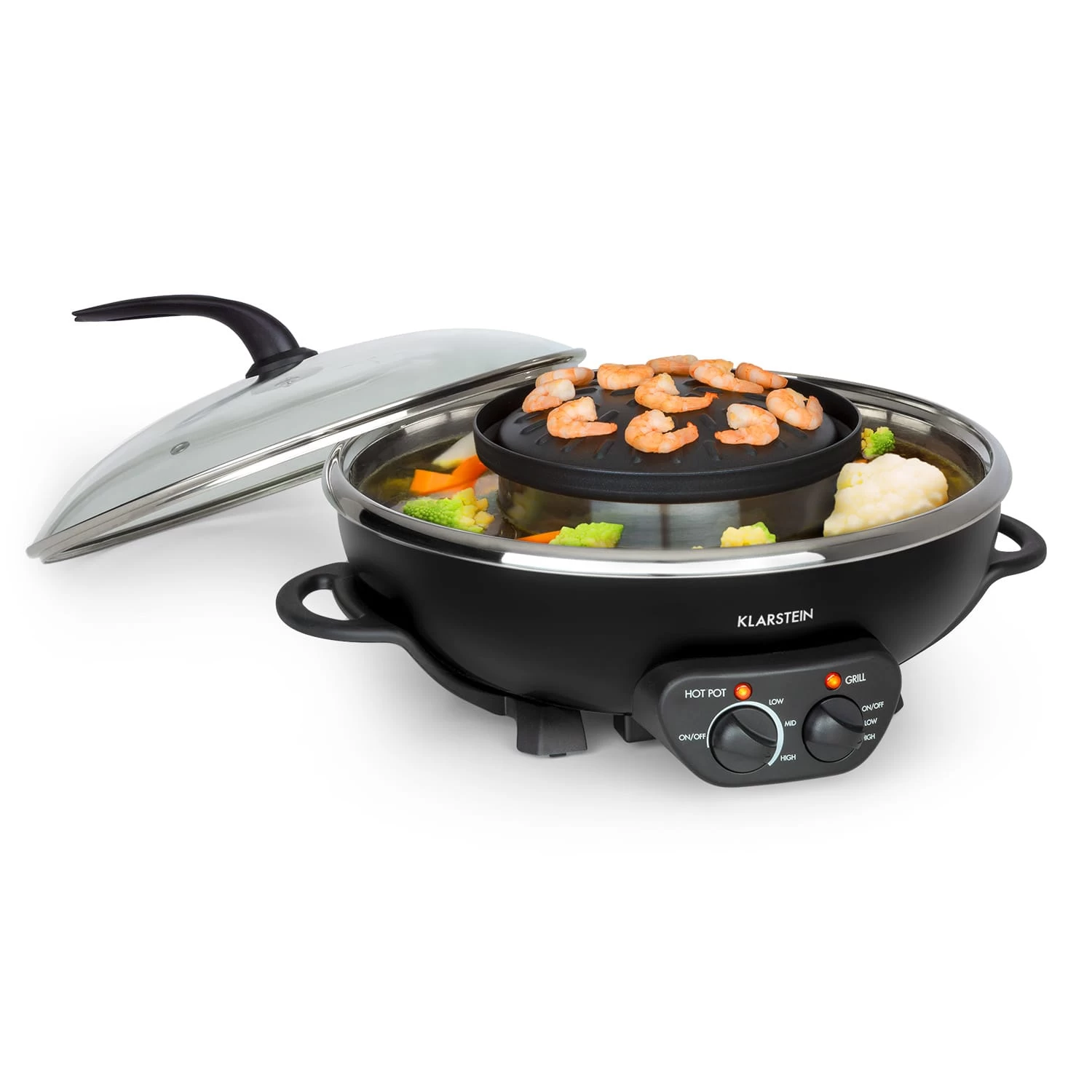 Szechuan 2-in-1 Hot Pot Und Grillplatte 5l Vol. 1350 / 600 W 3 Szechuan 2-in-1 Hot Pot Und Grillplatte 5l Vol. 1350 / 600 W