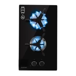 Trifecta Domino Gaskochfeld 2-flammig Triangle-Brenner Glaskeramik