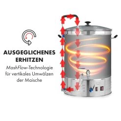 Brauheld Pro Maischekessel 3300W 70L 30-100°C Umwälzpumpe Edelstahl -Küchengeräte Geschäft 10035516 de 0005 logo