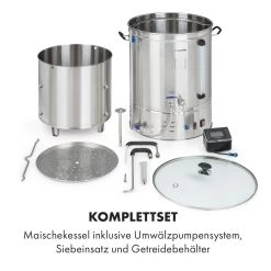 Brauheld Pro Maischekessel 3300W 70L 30-100°C Umwälzpumpe Edelstahl -Küchengeräte Geschäft 10035516 de 0008 logo