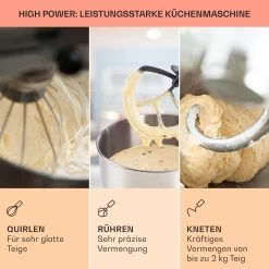 Bella Elegance Küchenmaschine 2000W 2,7PS 5,2 Ltr Edelstahl BPA-frei -Küchengeräte Geschäft 10035520 de 0002 usp