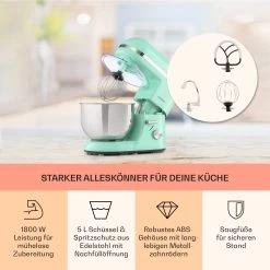 Bella Elegance Küchenmaschine 2000W 2,7PS 5,2 Ltr Edelstahl BPA-frei -Küchengeräte Geschäft 10035520 de 0003 usp