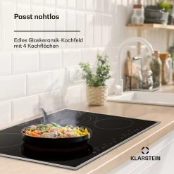 Virtuosa 4 Prime Einbaukochfeld 4 Zonen 6500W Glaskeramik Edelstahlrahmen -Küchengeräte Geschäft 10035551 de 0002 usp