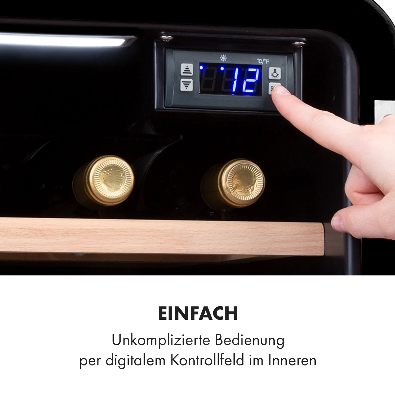 Vinetage 12 Getränkekühler Kühlschrank 48 Liter 4-22°C Retro-Design 6 Vinetage 12 Getränkekühler Kühlschrank 48 Liter 4-22°C Retro-Design – Bild 4