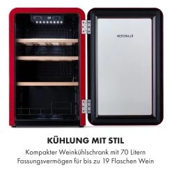 Vinetage 19 Uno Getränkekühler Kühlschrank 70 Ltr 4-22°C Retro-Design -Küchengeräte Geschäft 10035571 de 0003 logo