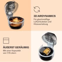 VitAir Smart Heißluftfritteuse App-Steuerung / 1400W / 7,75 Ltr / 20 Programme 15 VitAir Smart Heißluftfritteuse App-Steuerung / 1400W / 7,75 Ltr / 20 Programme -Küchengeräte Geschäft 10035592 de 0006 logo