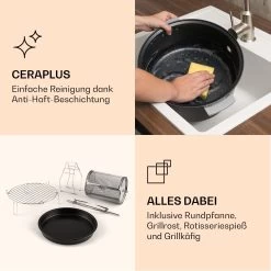 VitAir Smart Heißluftfritteuse App-Steuerung / 1400W / 7,75 Ltr / 20 Programme 16 VitAir Smart Heißluftfritteuse App-Steuerung / 1400W / 7,75 Ltr / 20 Programme -Küchengeräte Geschäft 10035592 de 0007 logo