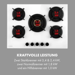 Goldflame 5 Gaskochfeld 5-flammig Messing-Brenner Glaskeramik -Küchengeräte Geschäft 10035615 de 0006 logo