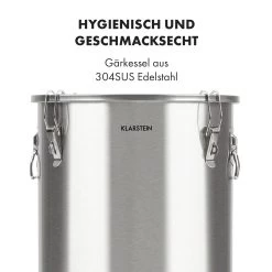 Gärkeller Pro XL Fermentierkessel 60 Liter Ablassventil 304-Edelstahl -Küchengeräte Geschäft 10035622 de 0006 logo