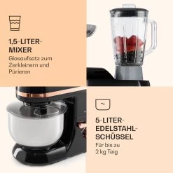 Lucia Elegance Küchenmaschine Mixer Fleischwolf 2000W BPA-frei -Küchengeräte Geschäft 10035639 de 0006 logo