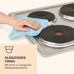 Appetito 4 Elektrokochfeld 4 Platten 6 Stufen 5500 Watt Edelstahl -Küchengeräte Geschäft 10035702 de 0005 logo