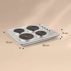Appetito 4 Elektrokochfeld 4 Platten 6 Stufen 5500 Watt Edelstahl -Küchengeräte Geschäft 10035702 yy 0007 logo