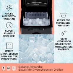 Icemeister 2G Eiswürfelmaschine 12kg/24h LC-Display Edelstahl 10 Icemeister 2G Eiswürfelmaschine 12kg/24h LC-Display Edelstahl -Küchengeräte Geschäft 10035712 de 0002 usp