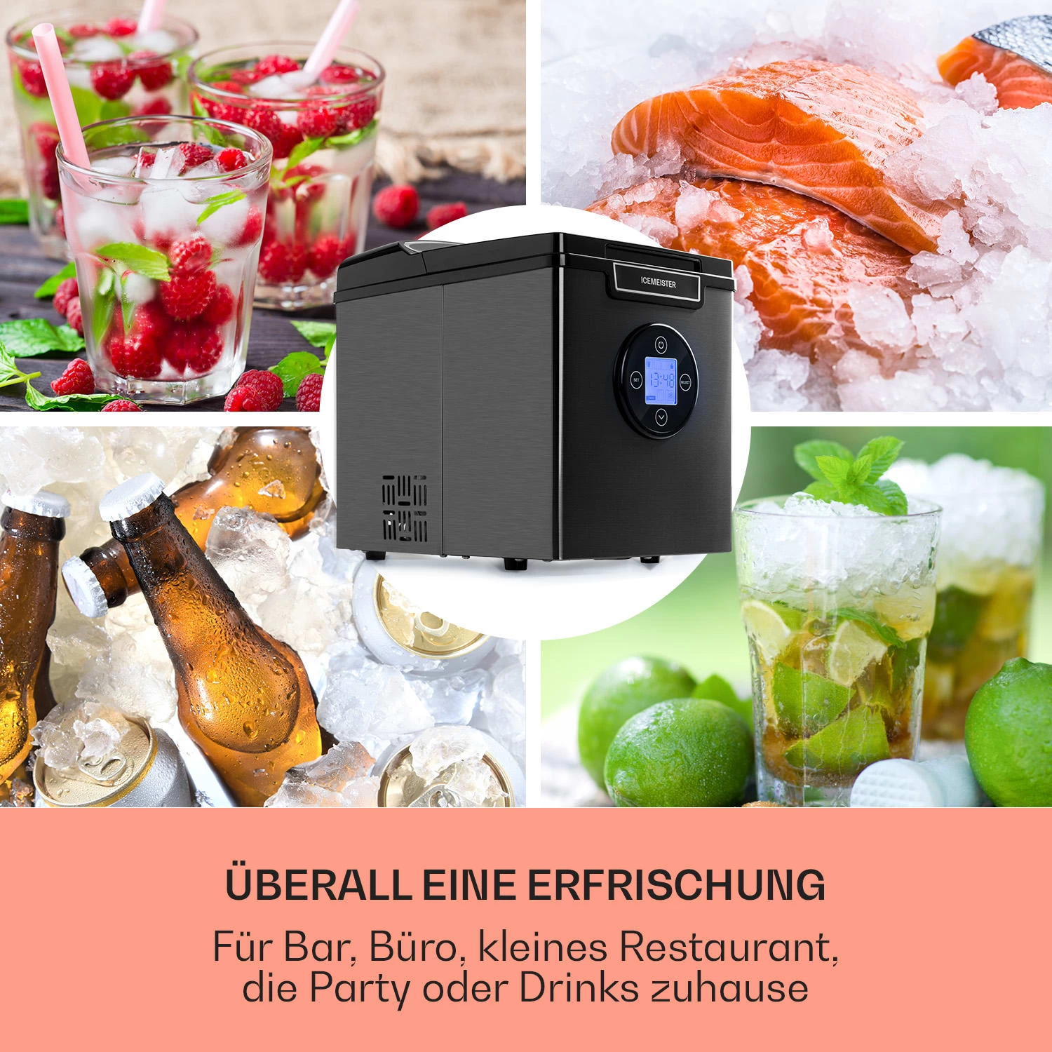 Icemeister 2G Eiswürfelmaschine 12kg/24h LC-Display Edelstahl 5 Icemeister 2G Eiswürfelmaschine 12kg/24h LC-Display Edelstahl – Bild 3