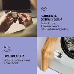 Garonne 2 Uhrenbeweger 1 Drehteller 2 Uhren 3 Speeds 4 Modi Bambus -Küchengeräte Geschäft 10036041 de 0003 logo