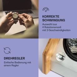 Garonne 4 Uhrenbeweger, 2 Drehteller, 4 Uhren, 3 Geschwindigkeiten, 4 Modi, Bambus -Küchengeräte Geschäft 10036042 de 0003 logo