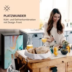 CoolArt 79L Kühl-Gefrier-Kombination EEK F Gefrierfach 9l Designtür 10 CoolArt 79L Kühl-Gefrier-Kombination EEK F Gefrierfach 9l Designtür -Küchengeräte Geschäft 10036182 de 0002 logo