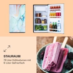 CoolArt 79L Kühl-Gefrier-Kombination EEK F Gefrierfach 9l Designtür 11 CoolArt 79L Kühl-Gefrier-Kombination EEK F Gefrierfach 9l Designtür -Küchengeräte Geschäft 10036182 de 0003 logo