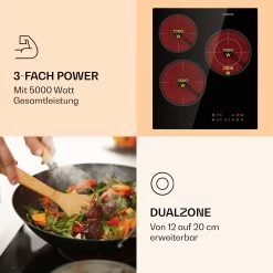 Virtuosa 3 Slim Kochfeld 3 Felder 5000 W Dualzone Timer Keramik -Küchengeräte Geschäft 10036334 de 0003 logo