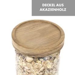 Glaswerk Lovage Vorratsgläser 1,1 L 3er Set Borosilikatglas Akazienholzdeckel Silikon 12 Glaswerk Lovage Vorratsgläser 1,1 L 3er Set Borosilikatglas Akazienholzdeckel Silikon -Küchengeräte Geschäft 10036356 de 0005 logo