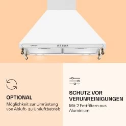 Victoria Dunstabzugshaube 60cm Retro-Design 644,5m³/h 2 LED-Lampen -Küchengeräte Geschäft 10036449 de 0005 logo
