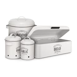 Delaware Brotkasten Metall 42x16x24,5 Cm Klappdeckel Lüftungslöcher -Küchengeräte Geschäft 10037442 yy 0006 logo