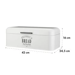 Delaware Brotkasten Metall 42x16x24,5 Cm Klappdeckel Lüftungslöcher -Küchengeräte Geschäft 10037442 yy 0007 logo