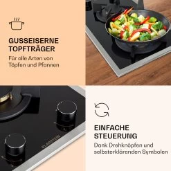 Goldflame Domino Prime Gaskochfeld 2-flammig Messing-Brenner Glaskeramik -Küchengeräte Geschäft 10037806 de 0003 logo