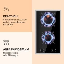 Goldflame Domino Prime Gaskochfeld 2-flammig Messing-Brenner Glaskeramik -Küchengeräte Geschäft 10037806 de 0004 logo