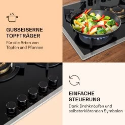 Goldflame 5 Prime Gaskochfeld 5-flammig Messing-Brenner Glaskeramik -Küchengeräte Geschäft 10037808 de 0003 logo