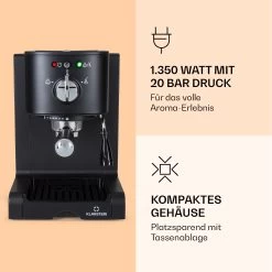 Passionata 20 Espressomaschine 20 Bar 6 Tassen 1,25 Liter Milchschaum -Küchengeräte Geschäft 10037855 de 0003 logo