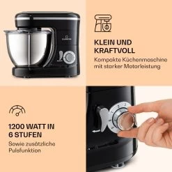 Bella Mini Rührmaschine 1200 W 6 Stufen 4 Liter Edelstahl Pulsfunktion 10 Bella Mini Rührmaschine 1200 W 6 Stufen 4 Liter Edelstahl Pulsfunktion -Küchengeräte Geschäft 10037980 de 0003 logo