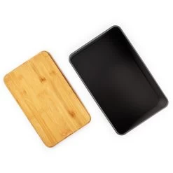 Stigby 2-in-1 Brotkasten Mit Schneidebrett Metallblech Bambus -Küchengeräte Geschäft 10038084 yy 0003 logo