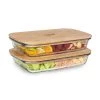 Aufschnittbox Mit Deckel 1,6 Liter 2er Set Glas Bambus Hitzebeständig 2 Aufschnittbox Mit Deckel 1,6 Liter 2er Set Glas Bambus Hitzebeständig -Küchengeräte Geschäft 10038231 yy 0001 titel title