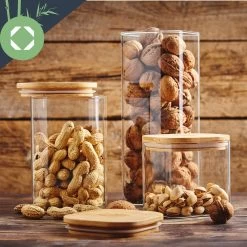 Eckiges Glas Mit Bambusdeckel Luftdicht Mit Silikonring 10x25x10 Cm 3x 2000 Ml 13 Eckiges Glas Mit Bambusdeckel Luftdicht Mit Silikonring 10x25x10 Cm 3x 2000 Ml -Küchengeräte Geschäft 10038255 yy 0004 logo