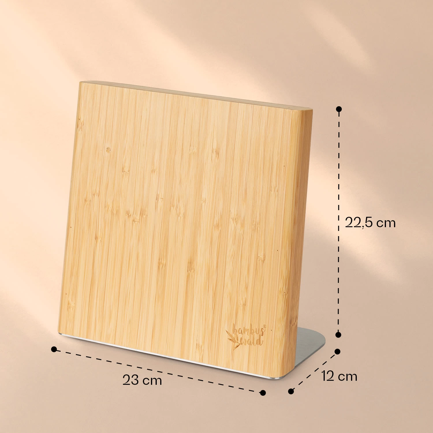 Messerblock Schräg, Magnetisch, Für 4-6 Messer, Bambus, Edelstahl 8 Messerblock Schräg, Magnetisch, Für 4-6 Messer, Bambus, Edelstahl – Bild 6