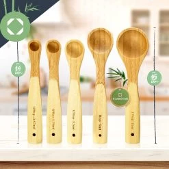 Messlöffel-Set Back- Und Kochbesteck Ideales Abmessen 5er-Set Bambus 15 Messlöffel-Set Back- Und Kochbesteck Ideales Abmessen 5er-Set Bambus -Küchengeräte Geschäft 10038313 yy 0007 logo
