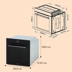 Illuminosa Smart Einbaubackofen 2800W 11 Funktionen App-Steuerung 16 Illuminosa Smart Einbaubackofen 2800W 11 Funktionen App-Steuerung -Küchengeräte Geschäft 10038335 yy 0007 dimensions