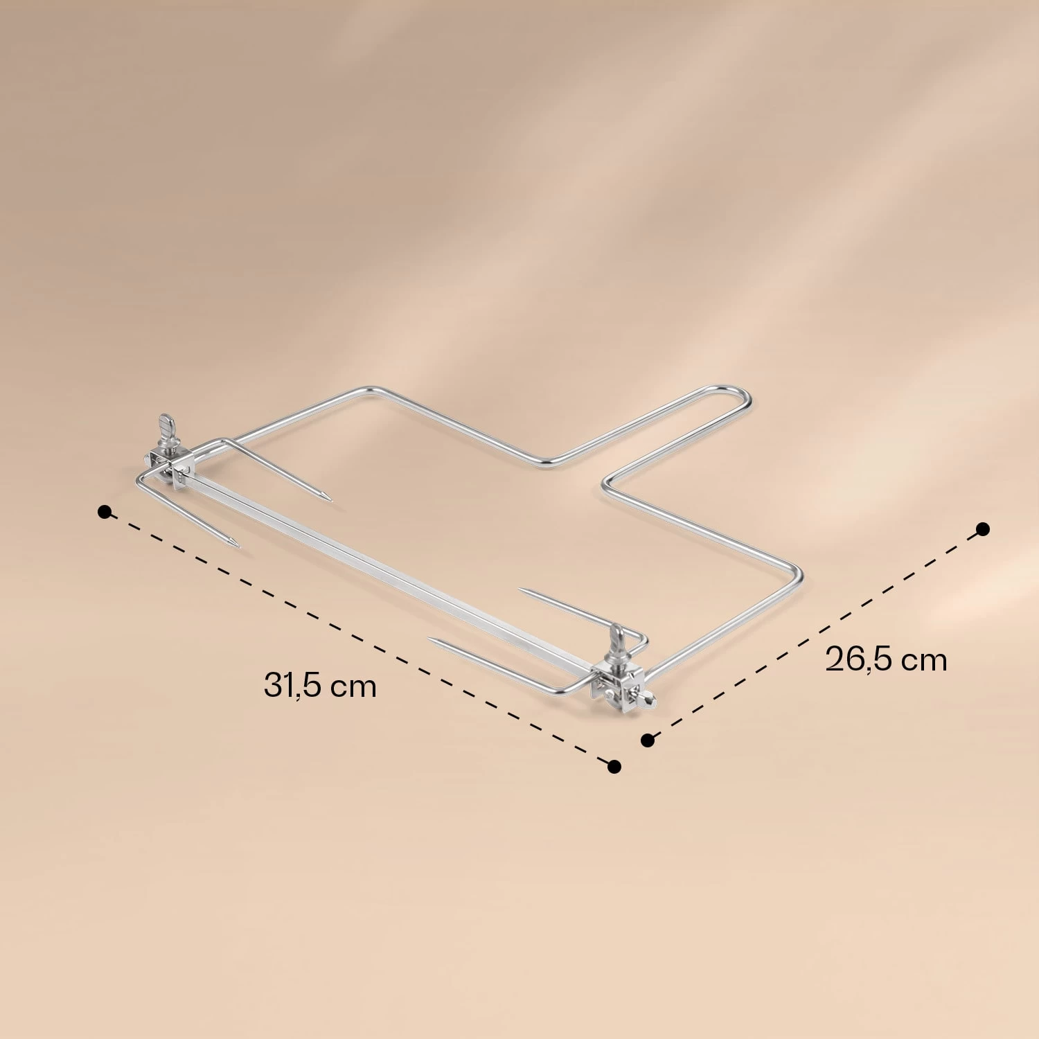 AeroVital Jumbo Heißluftfritteuse Rotisseriespieß & Drehspießheber Edelstahl 6 AeroVital Jumbo Heißluftfritteuse Rotisseriespieß & Drehspießheber Edelstahl – Bild 4